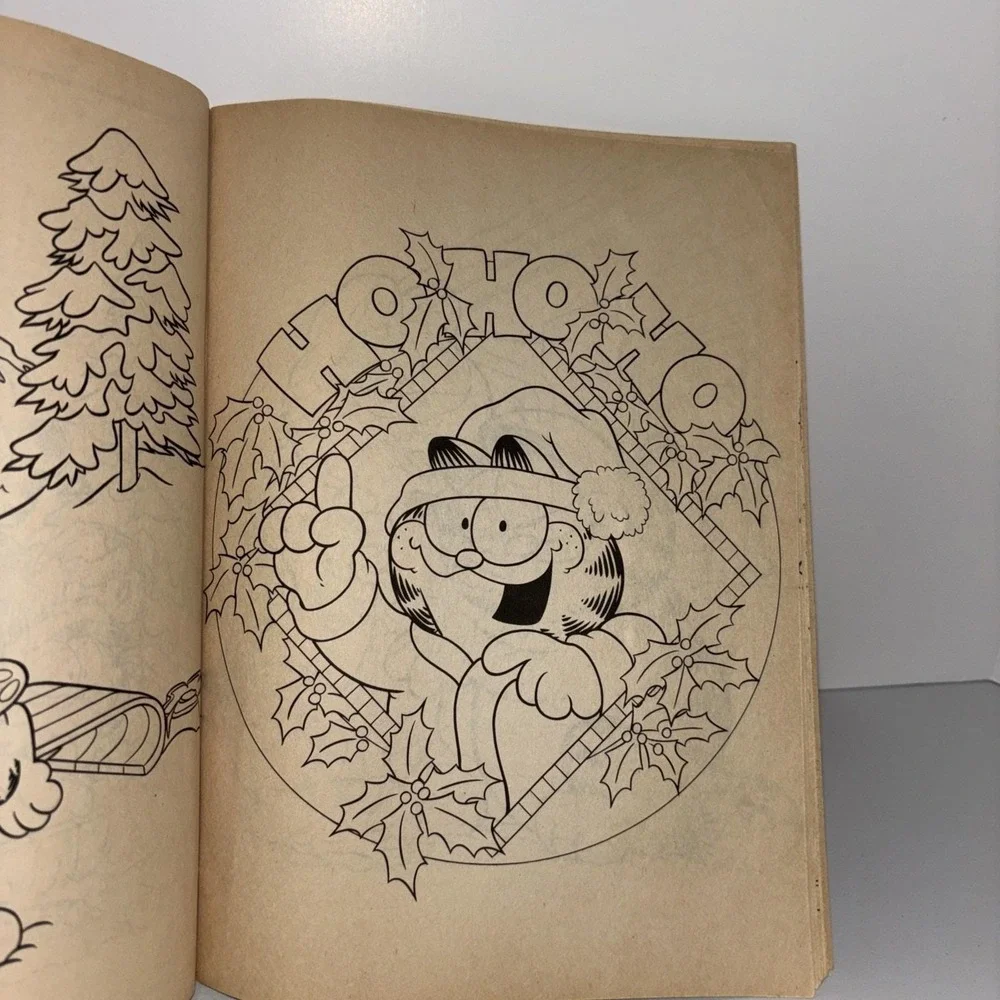 1984 Garfield Merry Christmas Coloring Book Jim Davis